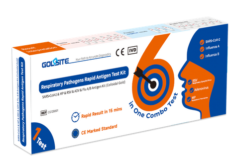 Kit 6 en 1 antigène SARS-CoV-2 & MP & RSV & ADV & grippe A/B